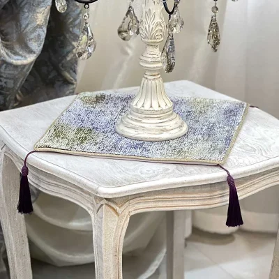 رومیزی طرح کهکشان سبز بنفش