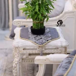 رانر طرح دیبا مخمل طوسی تیره