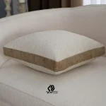 کوسن مربعی سه بعدی طرح ماندانا کرم چرک خرده شیشه