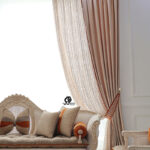 پنل پرده دانتل ترک کرم نسکافه