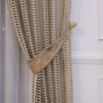 هولدر پرده و گل میخ کهکشان نسکافه ای بژ