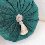 کوسن دایره فلورا سبز