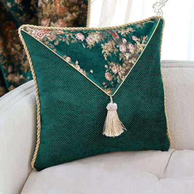 کوسن مربعی هفتی فلورا سبز