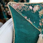 کوسن مربعی هفتی فلورا سبز