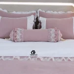 ست روتختی شاهدخت سفید صورتی