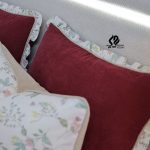 ست روتختی بهشت زرشکی کرم